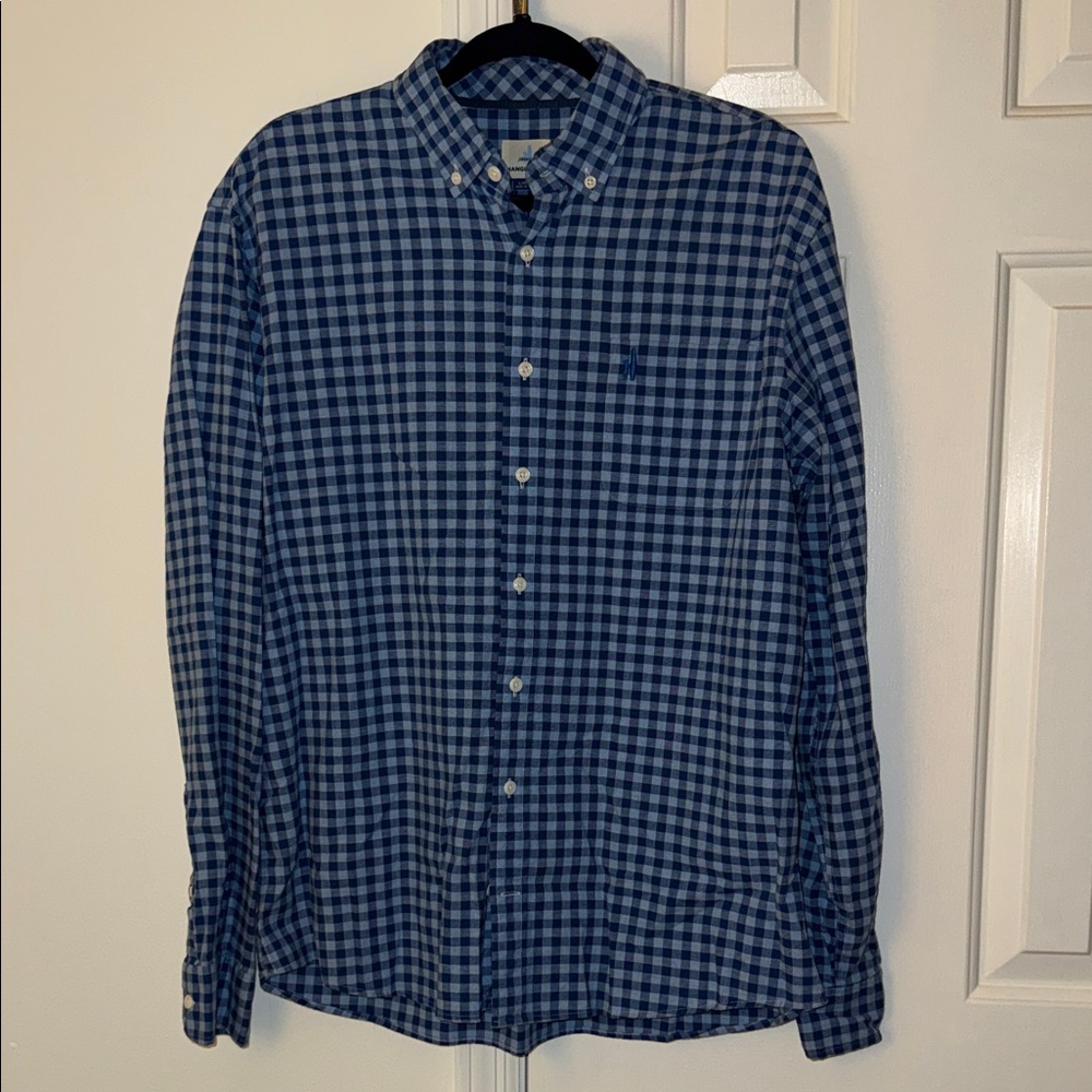 Johnnie-O Blue Gingham Button Down Shirt